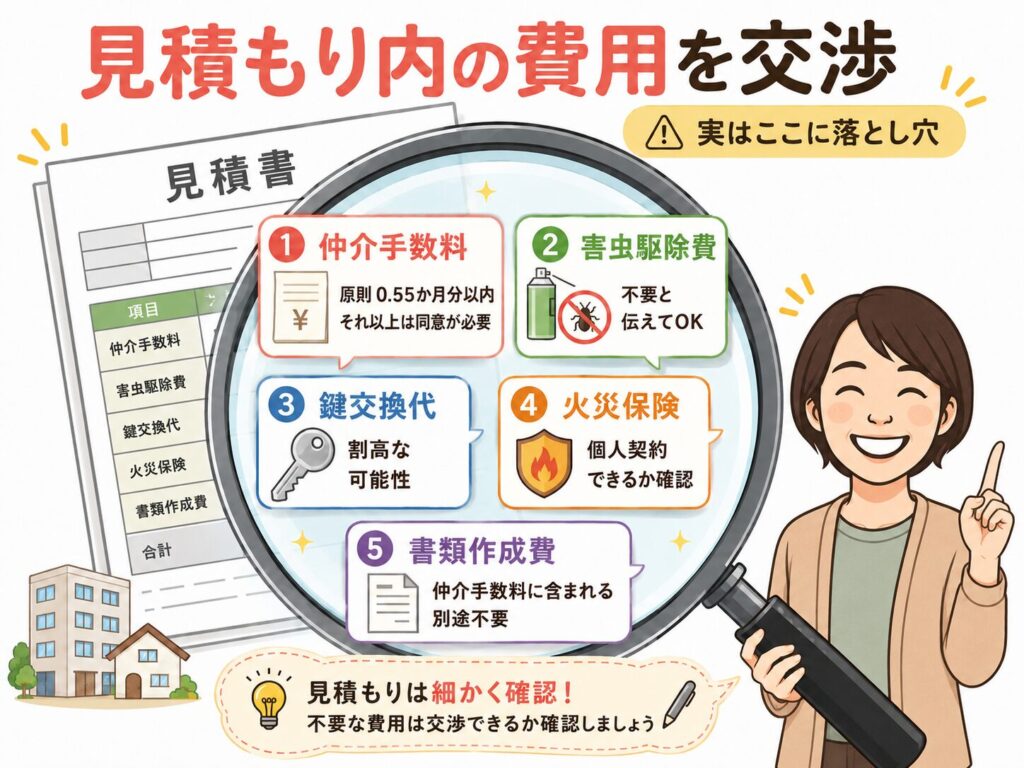 交渉ポイントを解説